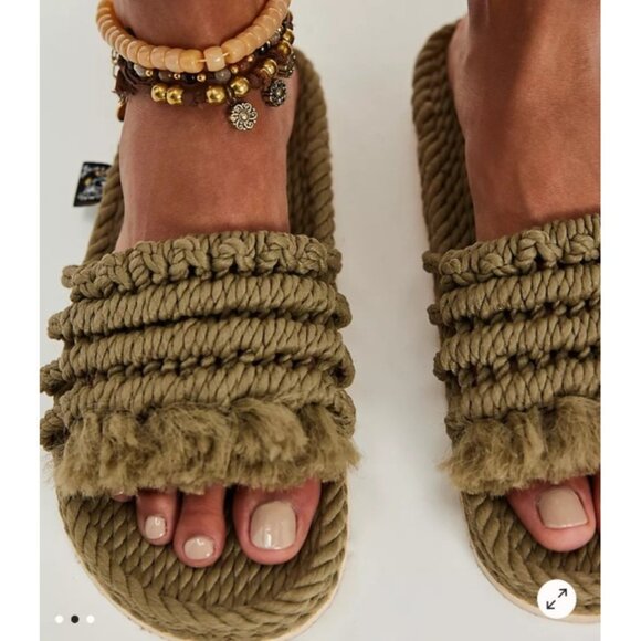 Free People Crescent Coast Slide Sandals Womens Size EU 41/US 10.5 - Picture 1 of 9
